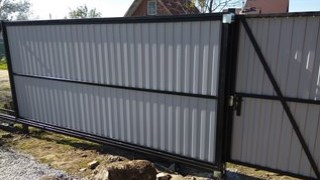 Купить сваи для ворот в Усолье-Сибирское. Заказать ворота на сваях под ключ от 21759 руб